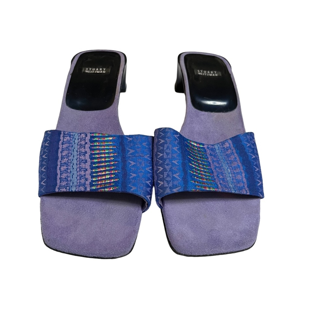 Stuart Weitzman Blue and Purple Sandals